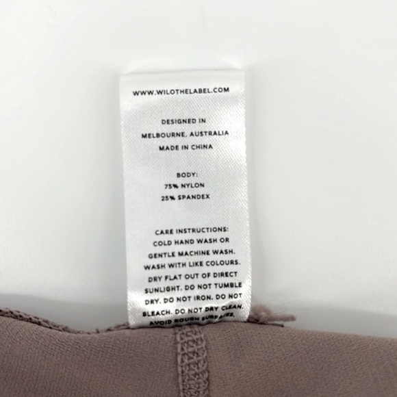 Wilo The Label Color Block (Mauve) 7/8  Leggings Size Small - Picture 9 of 9